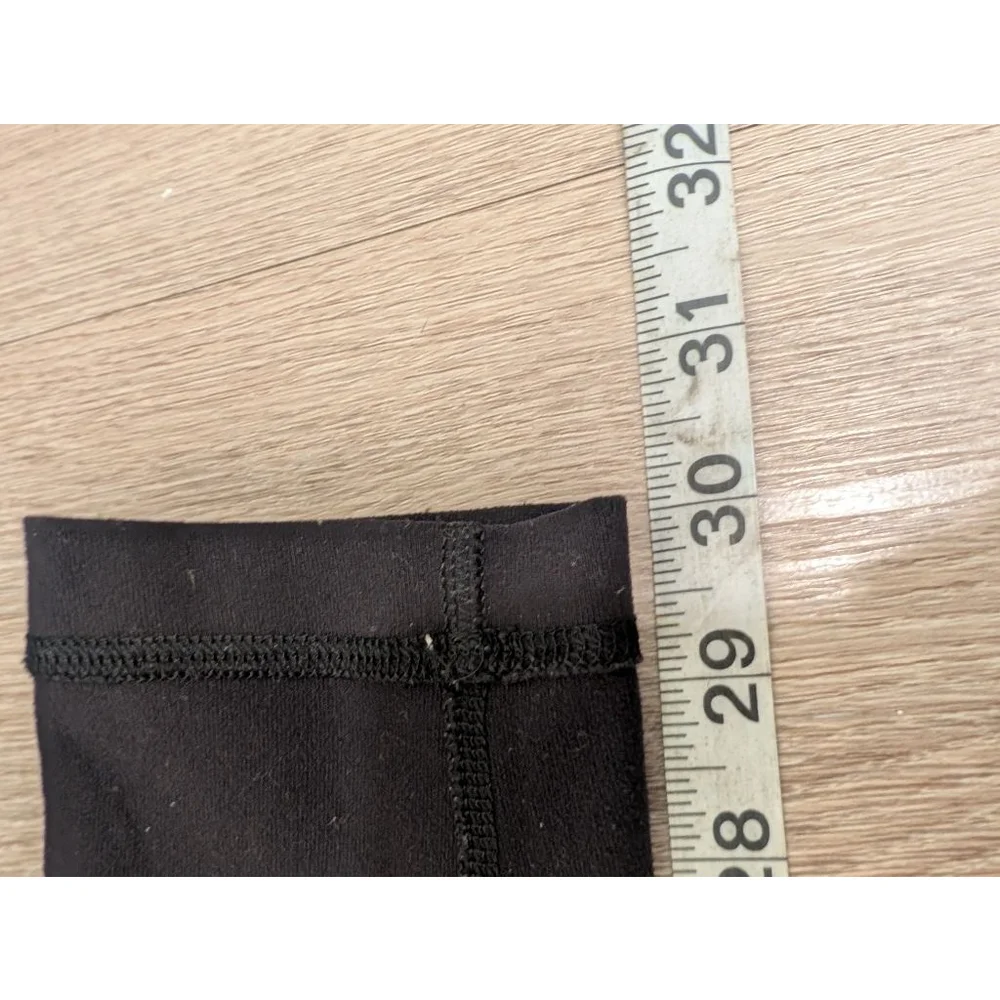 Lululemon Reversible Black Leggings Waistband Size 6 Full length